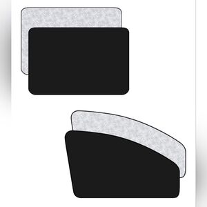 Downhill 4PC Car Side Window Sunshades – Privacy & Heat Blocking Curtains